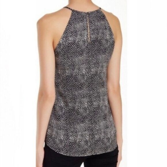 Joie Cualli Silk Printed Top in Caviar - Picture 2 of 6